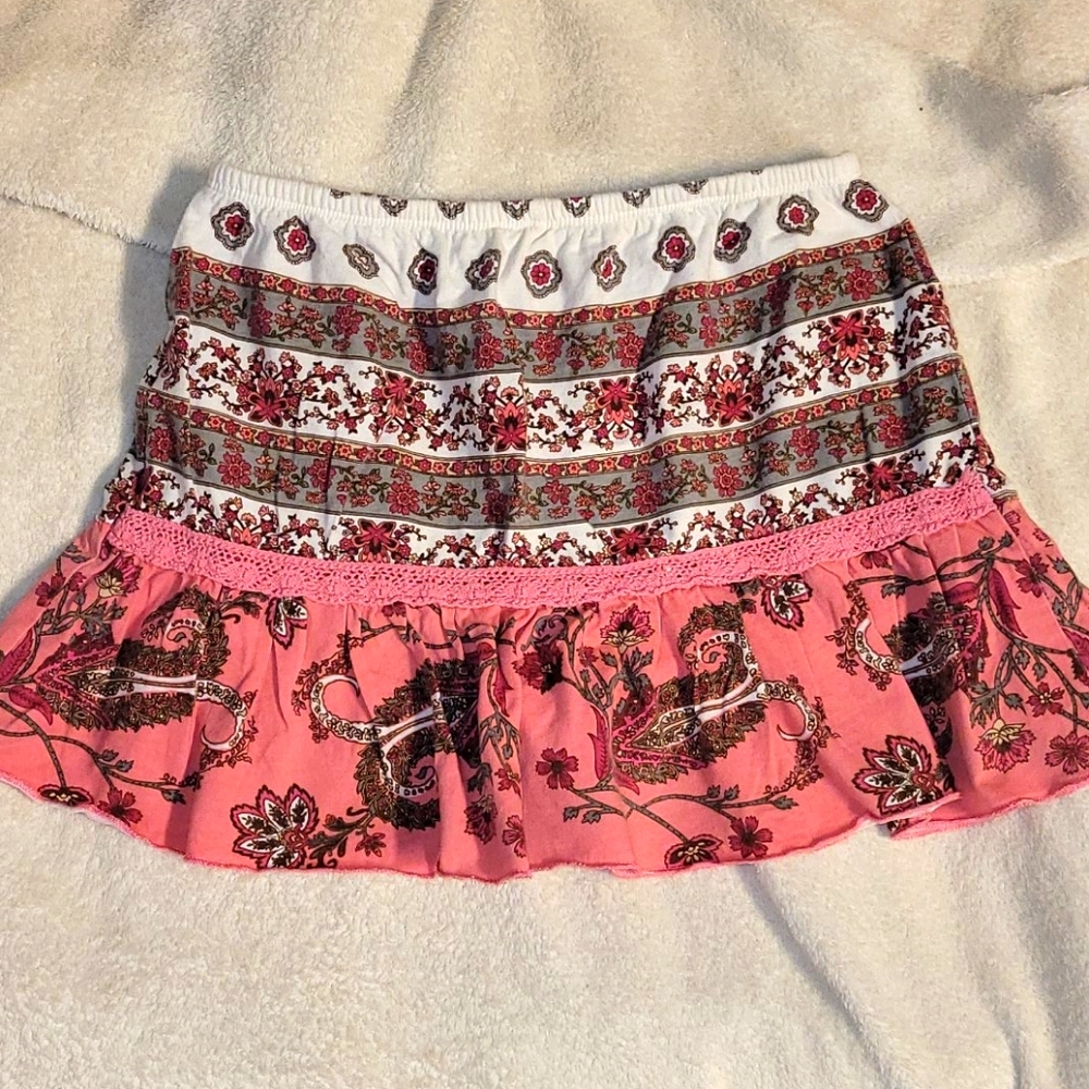 Boho chic girls skirt
